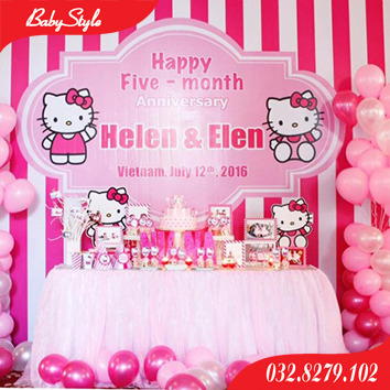 Mẫu trang trí sinh nhật Hello Kitty số 2