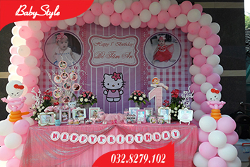 Mẫu trang trí sinh nhật Hello Kitty số 3