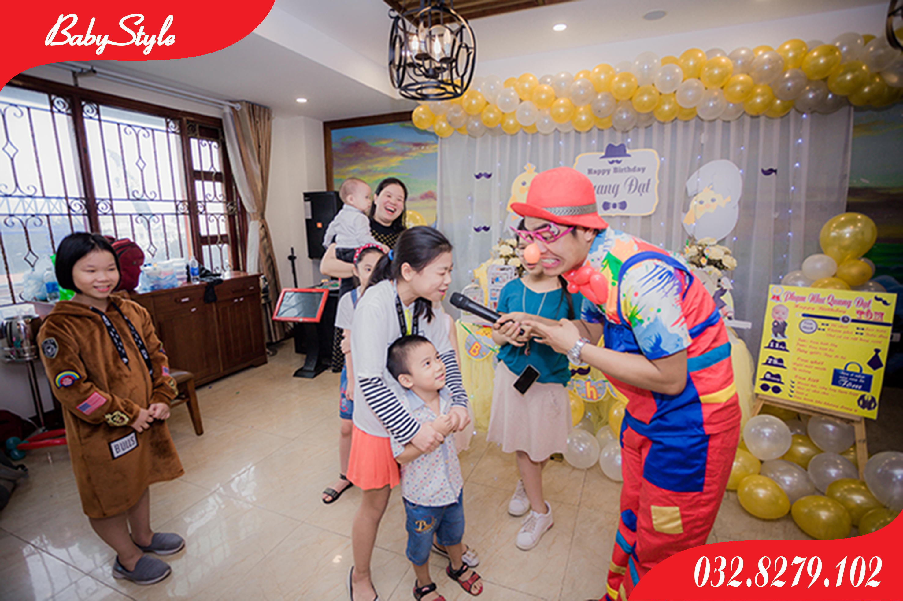 chú hề hoạt náo tiệc sinh nhật