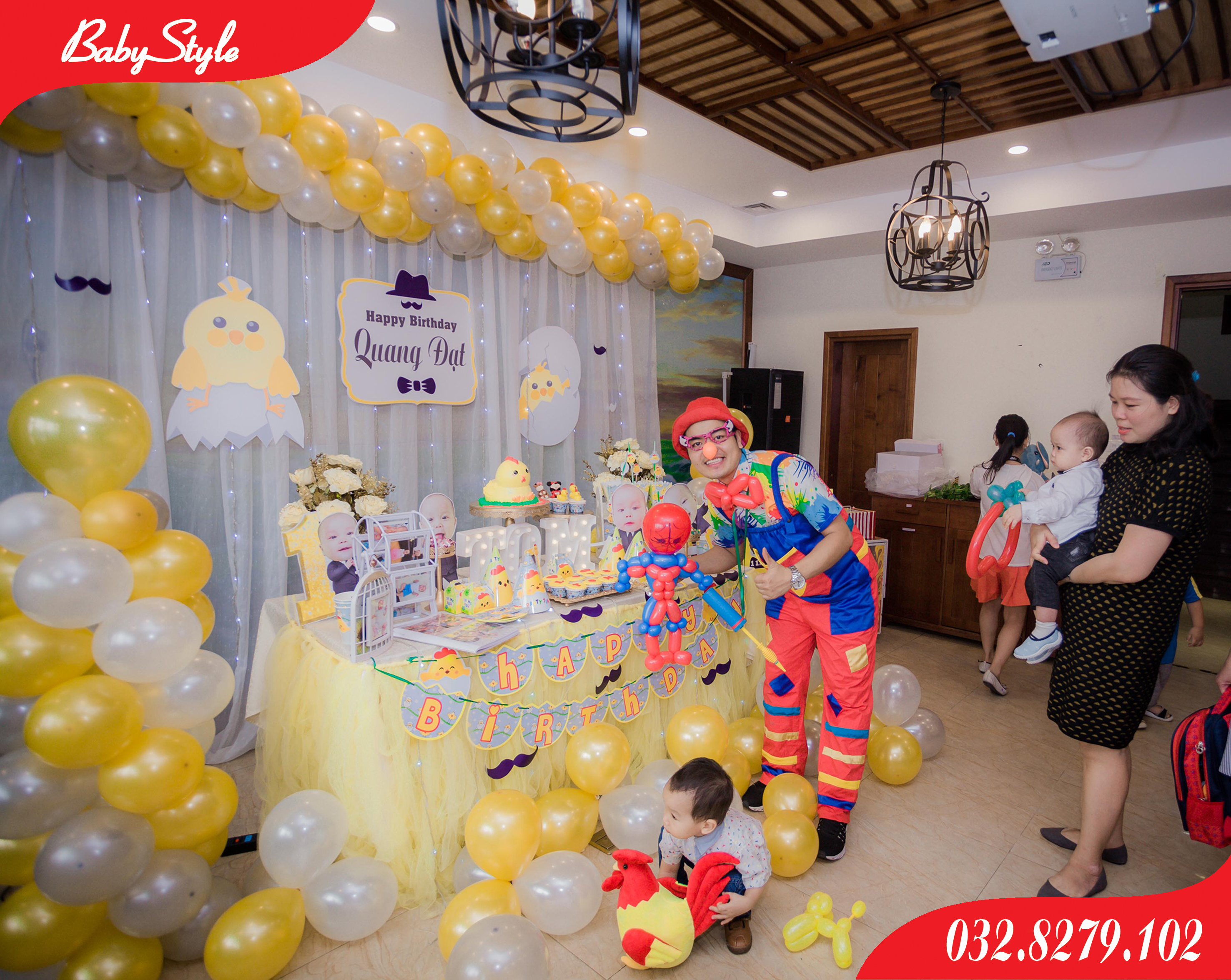 Trang trí sinh nhật cho Quang Đạt