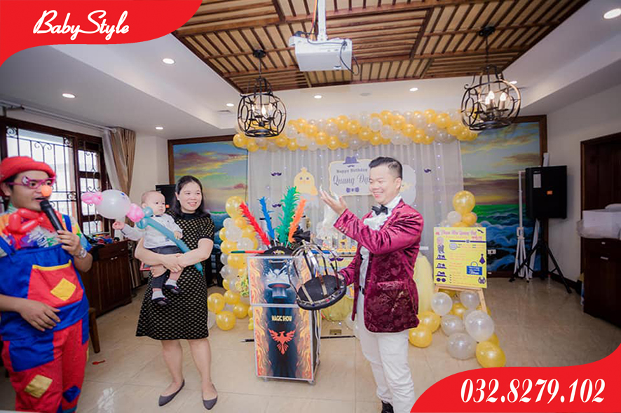 ảo thuật gia David Hải đến với sinh nhật Quang Đạt