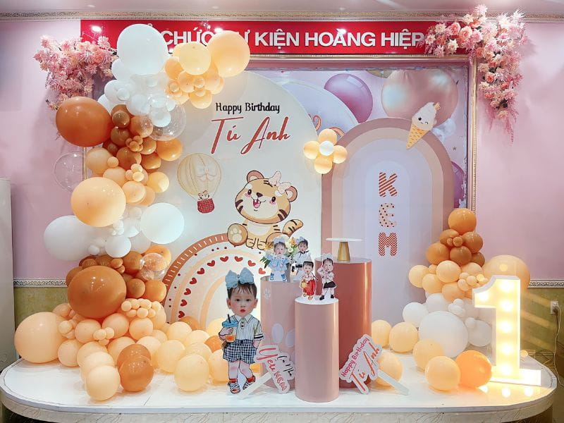 Dịch vụ trang trí sinh nhật cho bé tại nhà gói 3tr2