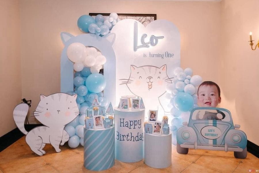 Trang trí sinh nhật bé trai tại nhà giá 3tr1