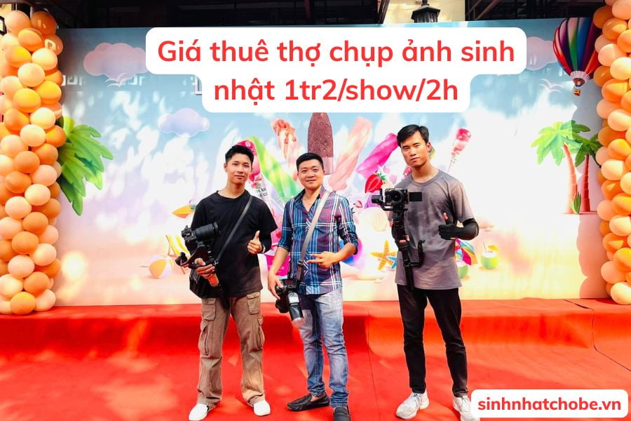 Giá thuê thợ chụp ảnh sinh nhật Hà Nội