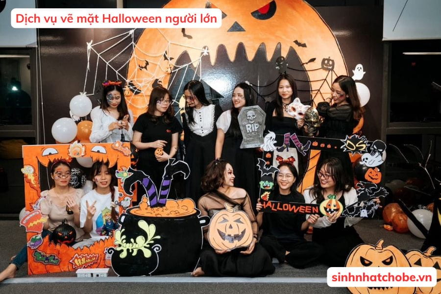 Dịch vụ vẽ mặt Halloween người lớn