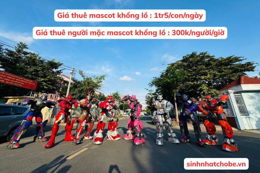 Giá thuê mascot khổng lồ