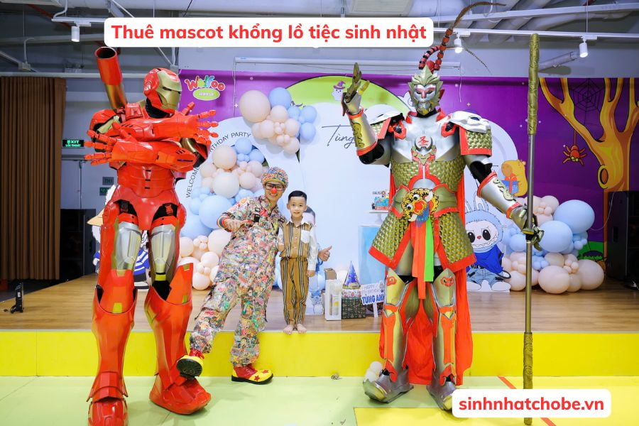 Thuê mascot khổng lồ tiệc sinh nhật