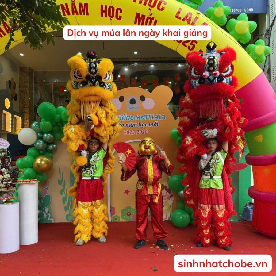 Dịch vụ múa lân khai giảng Hà Nội
