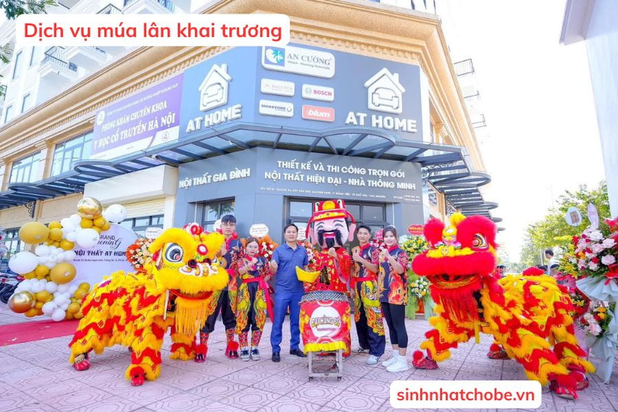 Dịch vụ múa lân khai trương Hà Nội