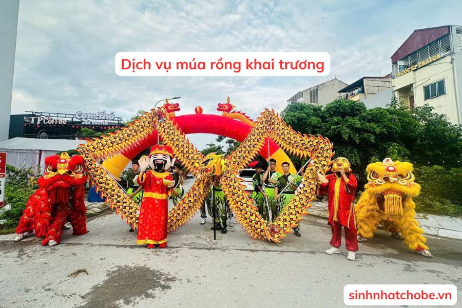 Dịch vụ múa rồng kết hợp múa lân Hà Nội