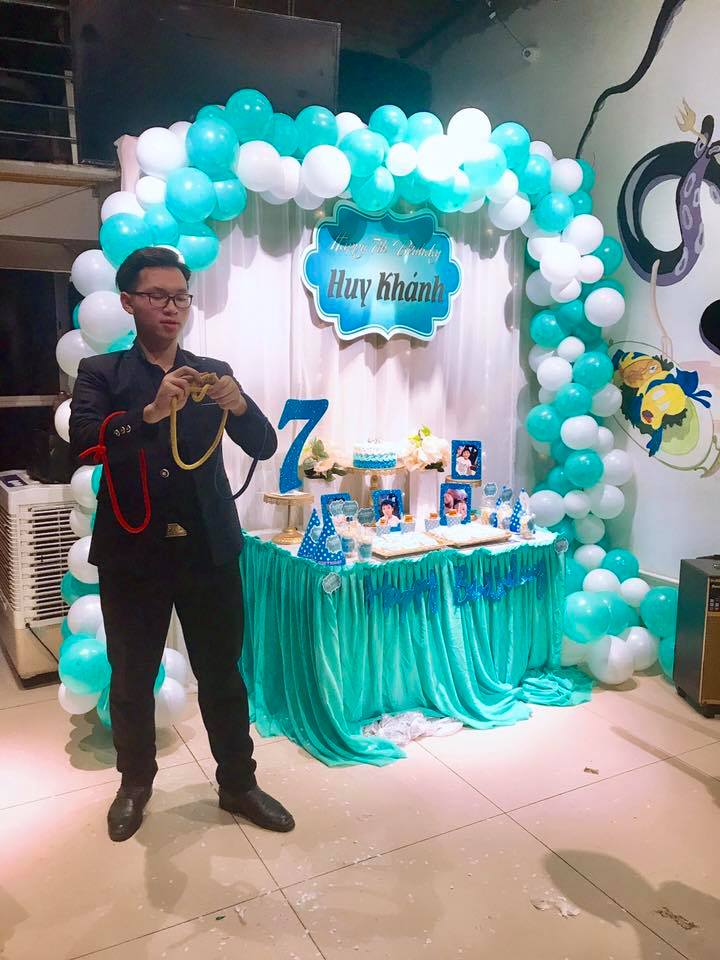 trang trí và tổ chức sinh nhật cho huy khánh