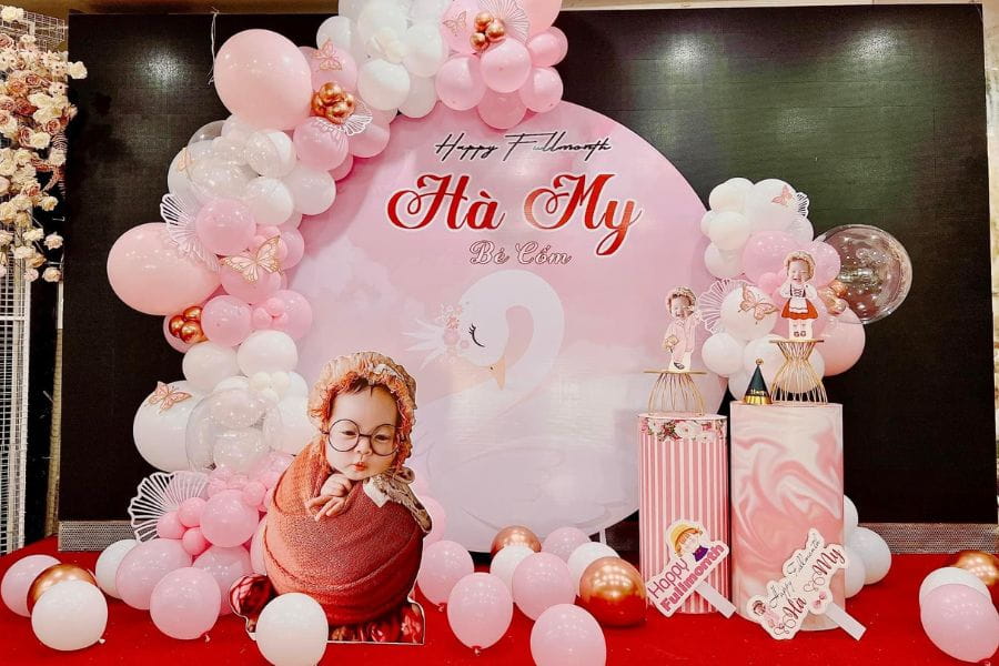 Trang tr&iacute; đầy th&aacute;ng b&eacute; g&aacute;i H&agrave; My 2tr6