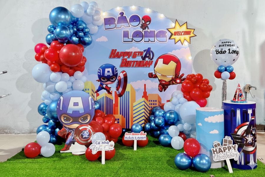 Trang tr&iacute; sinh nhật b&eacute; trai Bảo Long 2tr6